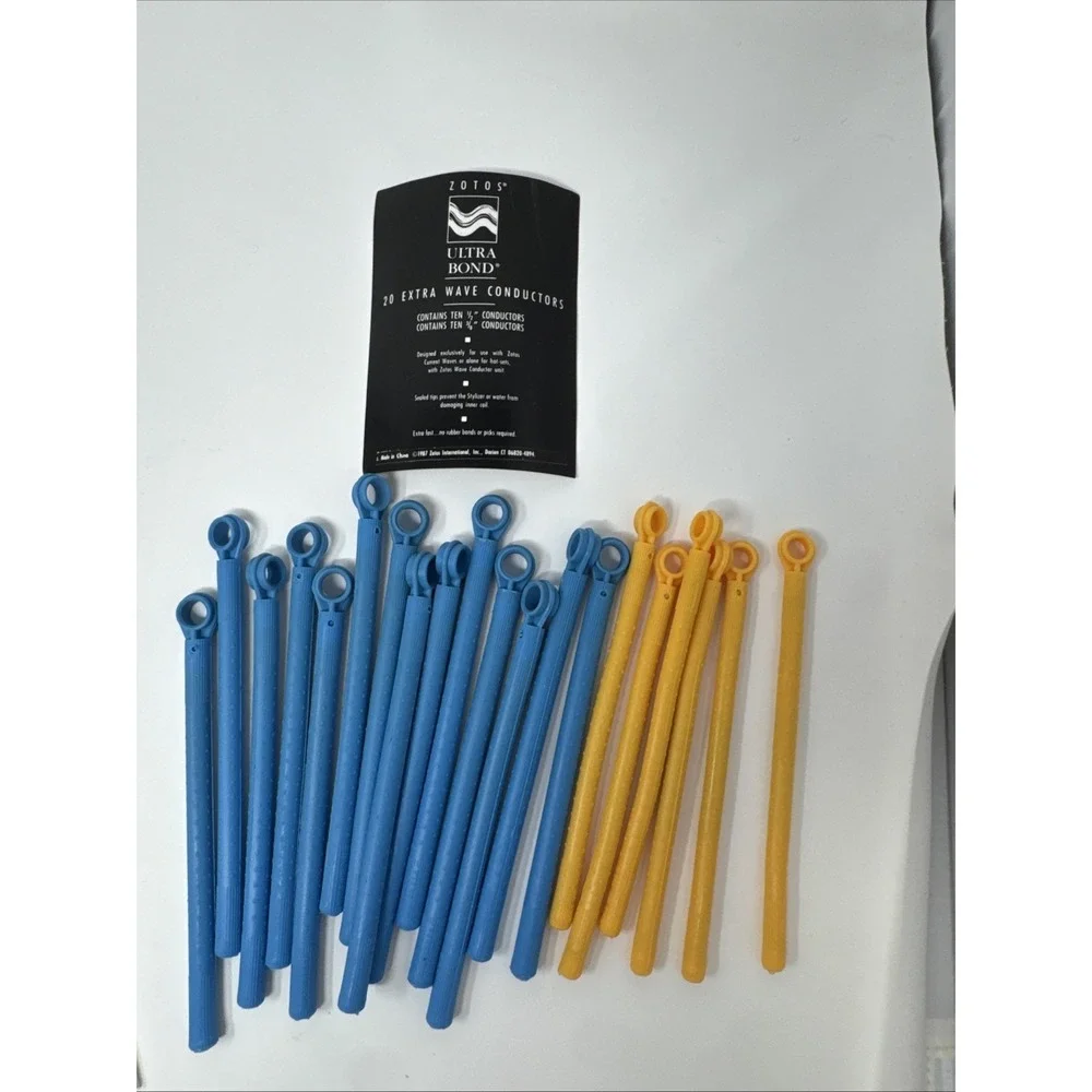 Zotos Ultra Bend Wave Conductors  Electric Bendy Curlers 40 Pc Set + 20 Tested